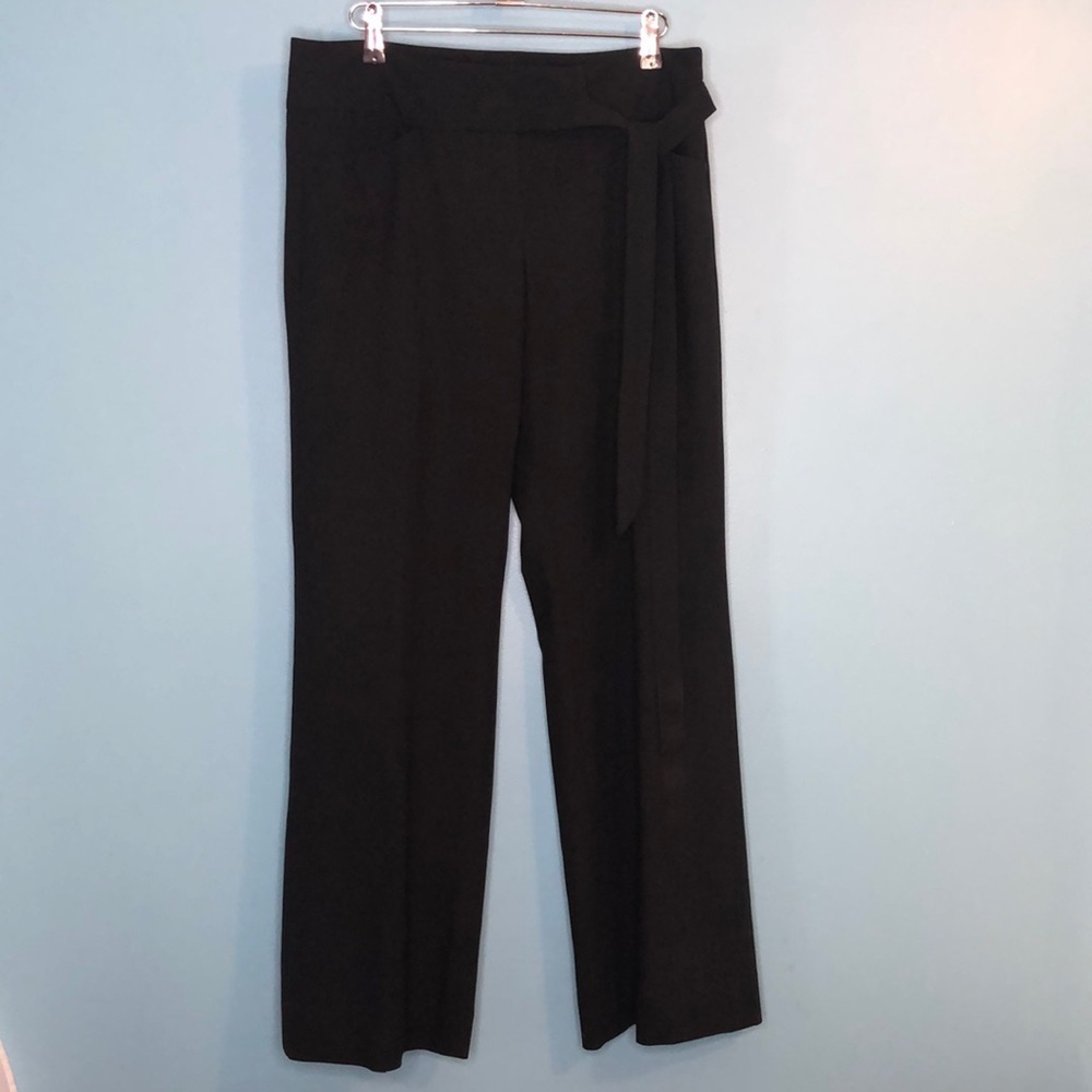 Elevenses Anthropologie Black Straight Leg Pocket Pants Size 8